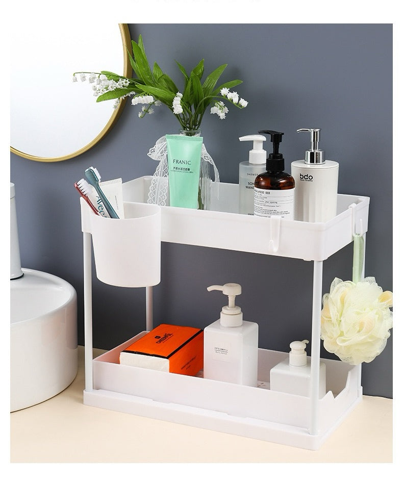 Estante Móvil de Doble Capa – Más Orden en Segundos