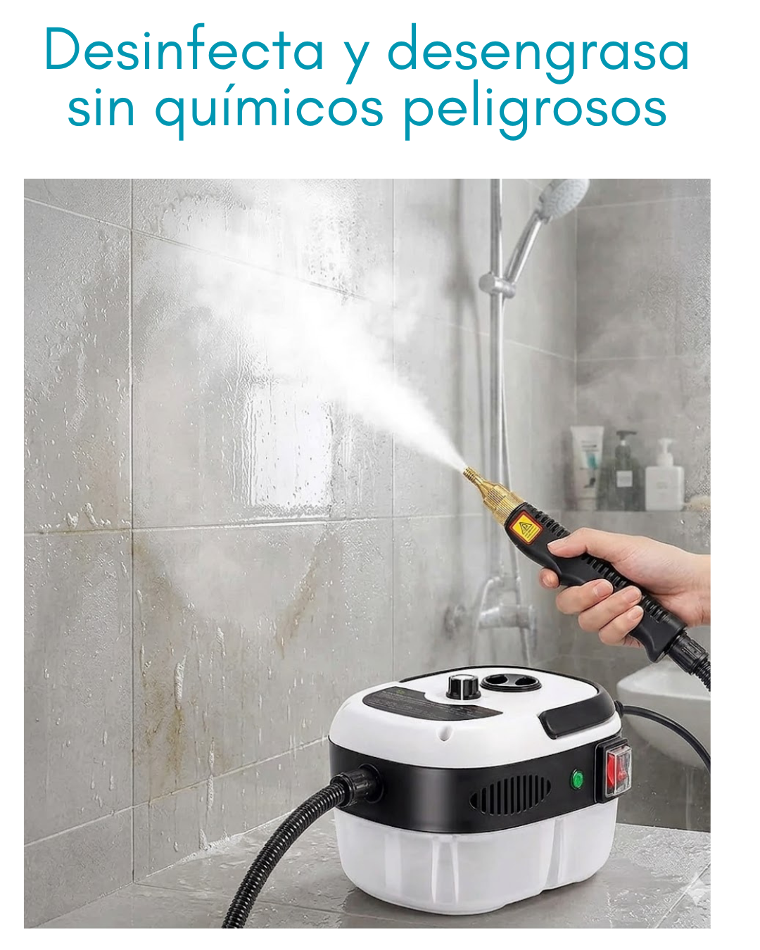 🔥 Limpiador a vapor de alta potencia: Saca la grasa y desinfecta sin esfuerzo