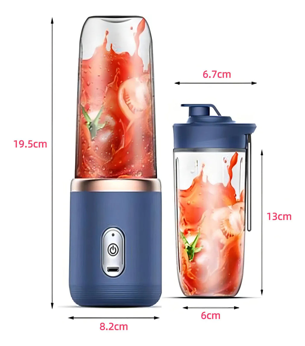 🥤 Licuadora Portátil 6 Cuchillas – Batidos y Jugos Frescos en Cualquier Lugar