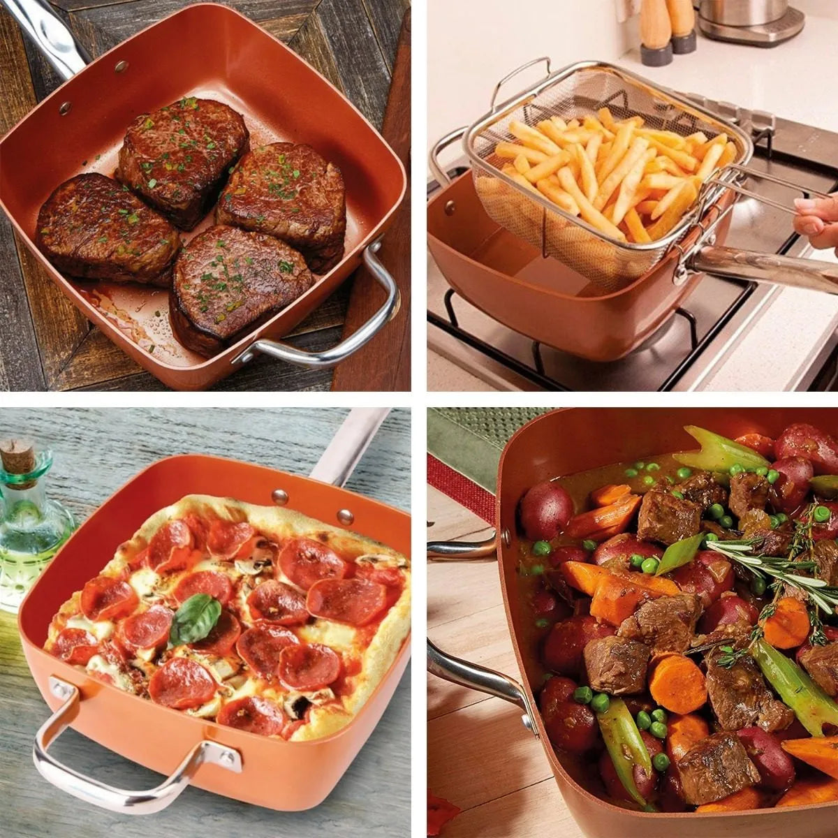 Olla, Sartén y Freidora ¡Todo en uno!