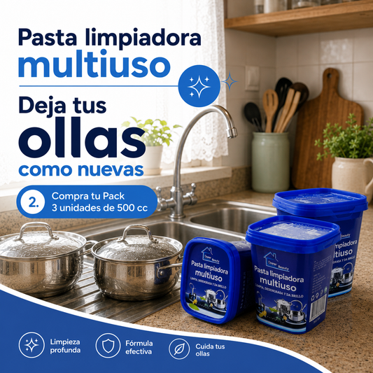 Pasta Limpiadora Multiuso Pack 3 - 500cc