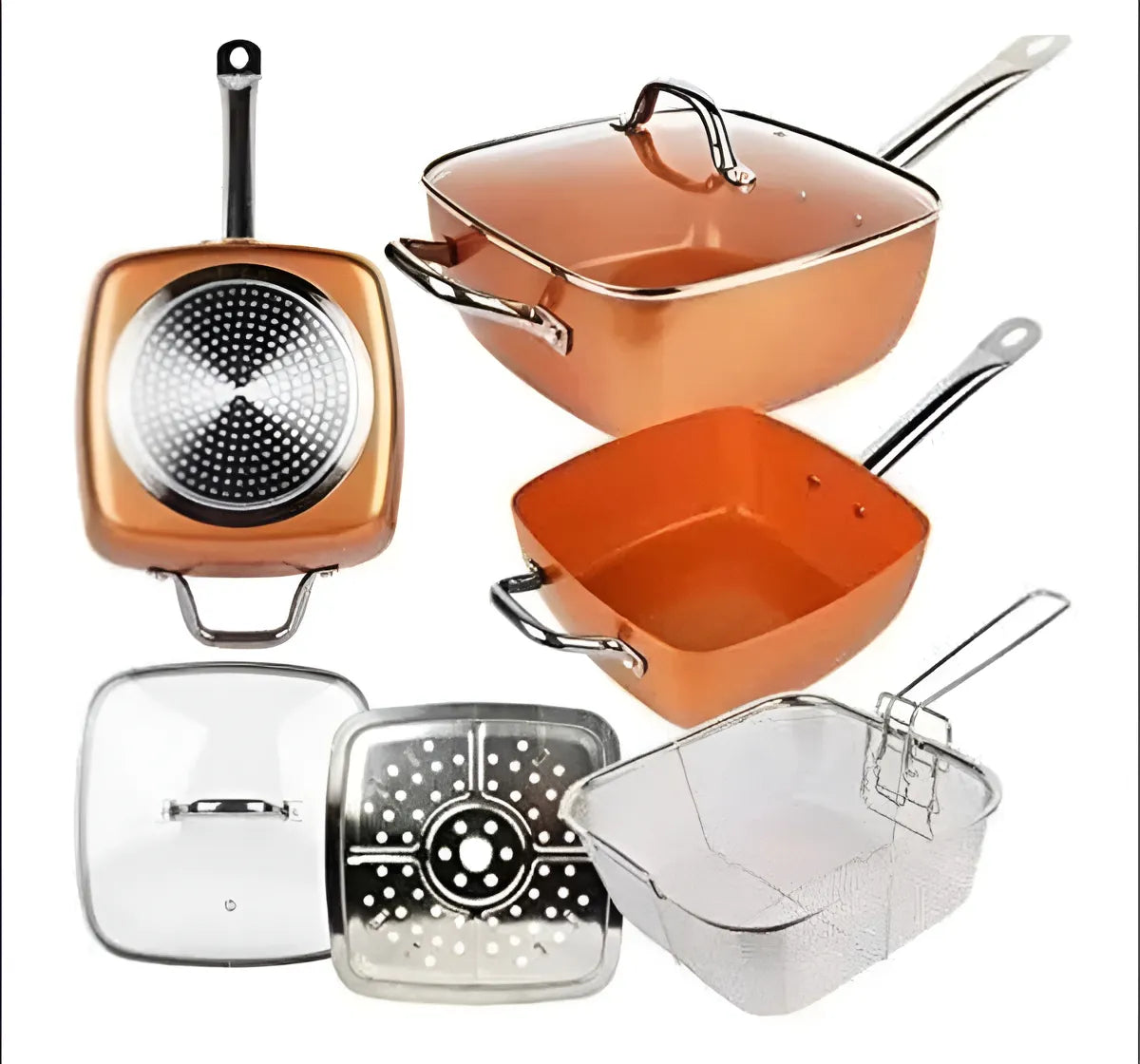 Olla, Sartén y Freidora ¡Todo en uno!